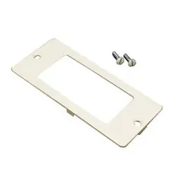 Wiremold 5507R Non-Metallic Rectangular Ivory Faceplate