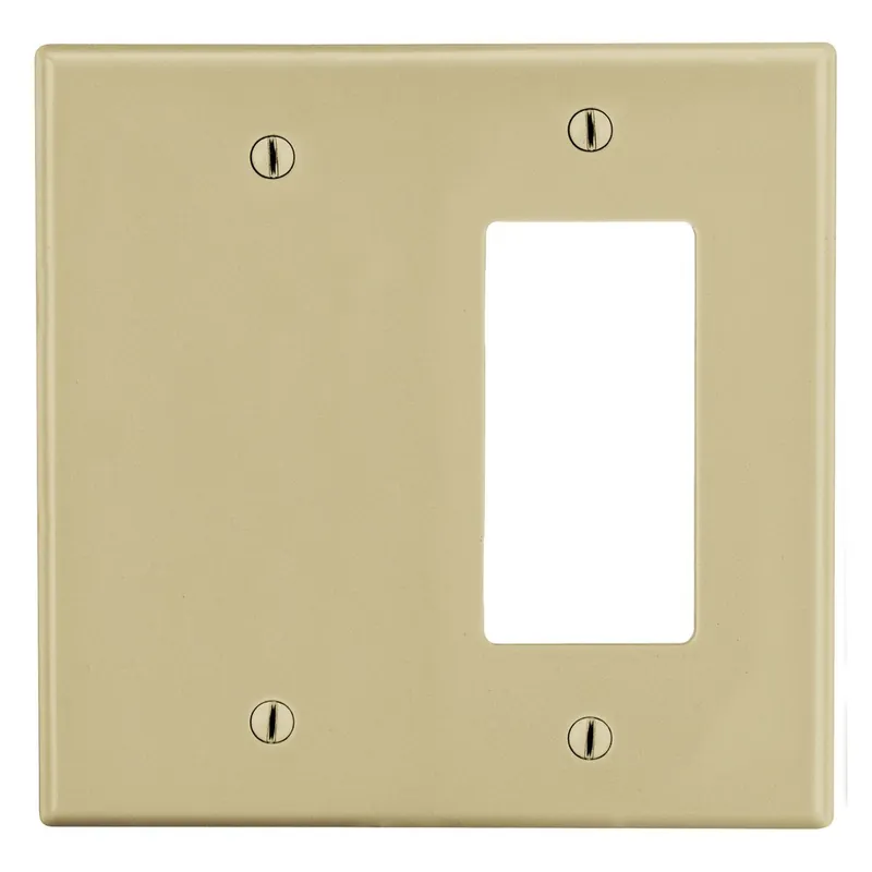 Hubbell Wiring Device-Kellems P1326I HWDK WALLPLATE, 2-Gang Non-Metallic Standard Replacement MPN