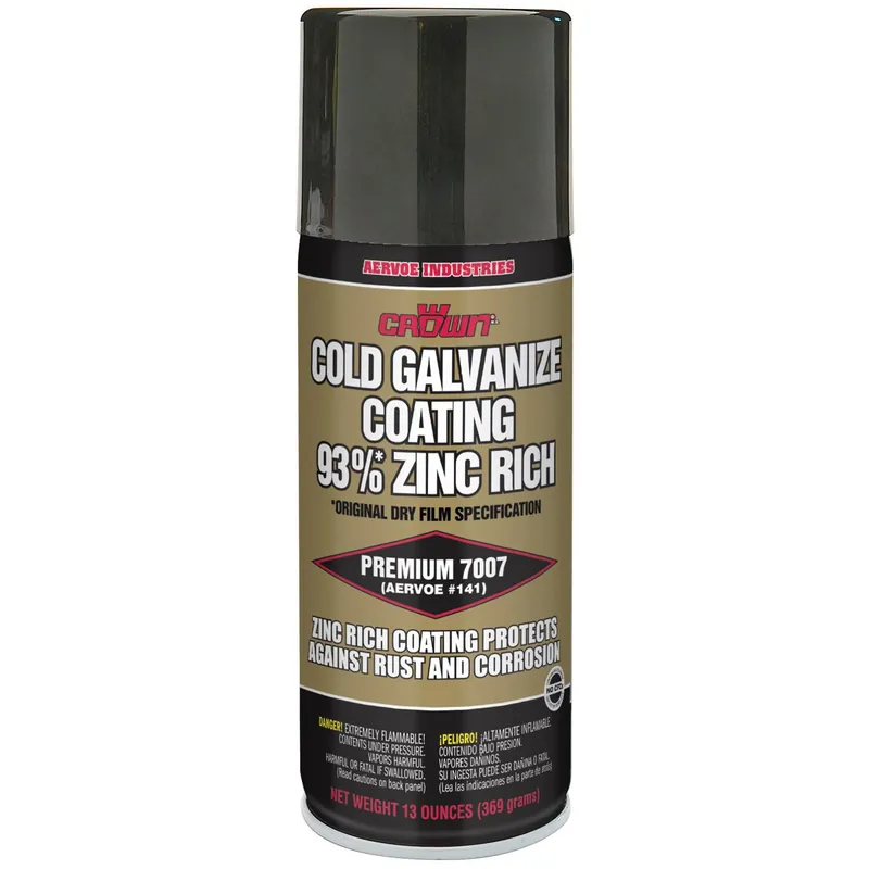 LH Dottie 7007 Zinc Rich Cold Galvanized Coating Zinc Metallic Powder Base Medium Dry Film Resin Type 16 oz Aerosol Can