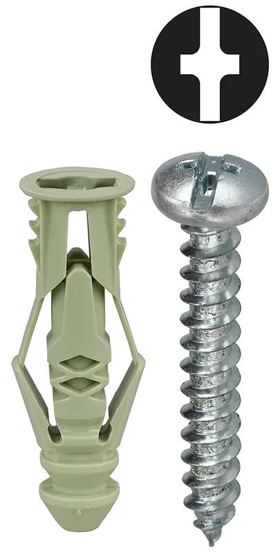 LH Dottie TG12KTP Anchor Kit, #12 x 1-1/2 IN Size, 101 pieces, Nylon material