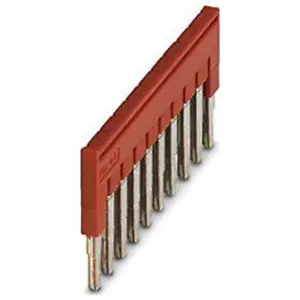 Phoenix Contact 3030213 Terminal Block Plug-in Bridge Red 10-Position 5.2 mm Pitch