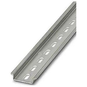 Phoenix Contact 0801733 Galvanized Steel DIN Rail Perforated 2000mm L x 35mm W x 7.5mm H