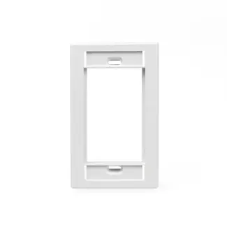 Leviton 41290-SMW Outlet Faceplate, White