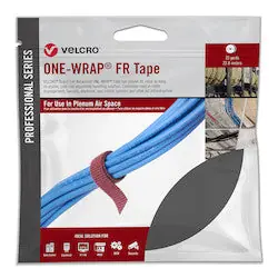 VELCRO COMPANIES 30986 1/2 Black FR Lineal VELCRO Brand ONE-WRAP on 25 Yard Roll