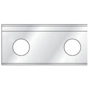 Phoenix Contact 5604187 Aluminum Raised Rail Perforated 34 x 58 mm