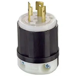 Black & White 2311 Locking Blade Plug Industrial Grade 20A 125V 2P3W