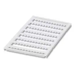 Phoenix Contact 0821425 UniCard Terminal Block Marker Polyamide Unlabeled White 5 mm W 4.45 x 5.2 mm Lettering Field Size