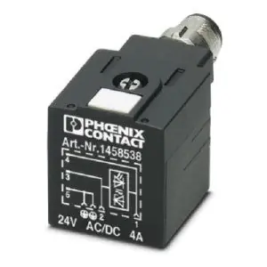 Phoenix Contact 1458538 SAC Series Valve Connector Thermoplastic Polyurethane 4A 24V ac/24V dc