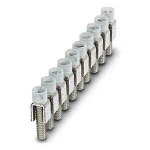 Phoenix Contact 0203250 Terminal Block Fixed Bridge Silver 10-Position 6 mm Pitch