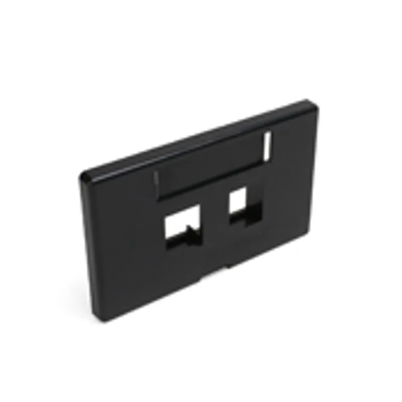 Leviton 49910-HE2 Quickport 2-Socket Modular Furniture Faceplate