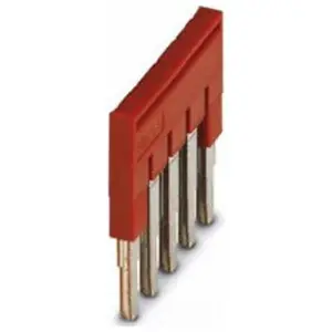 Phoenix Contact 3030190 Terminal Block Plug-in Bridge Red 5-Position 5.2 mm Pitch