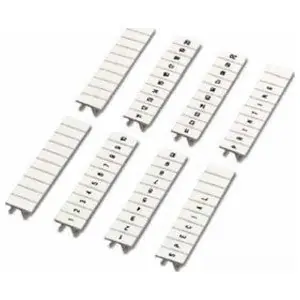 Phoenix Contact 1050020-0011 ZB Marker Strip Flat 10-Section Vertically Labeled White 5mm Wide Consecutive Numbers 11-20
