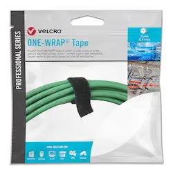 VELCRO COMPANIES 31033 1/2 White Lineal VELCRO Brand ONE-WRAP on 25YD rolls