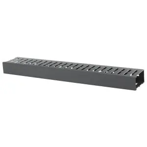 Hubbell Premise Wiring HSD23 SD-Series Cable Manager with 3 in. Extension & Cover Horizontal Plastic Black 2 RU