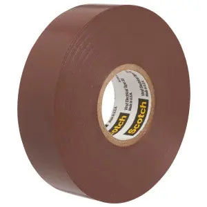Scotch 35-BROWN-1/2X20FT Vinyl Electrical Color Coding Tape 20-ft. x 1/2-Inch