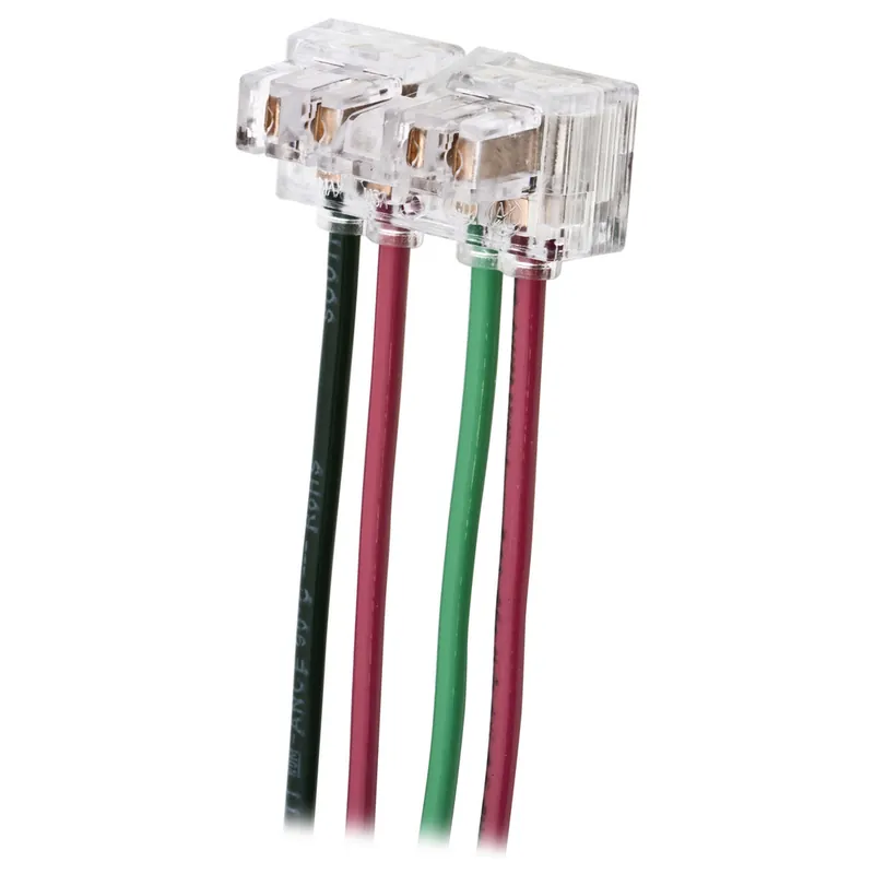 Hubbell Wiring Device-Kellems SNAP3W2NA 6 Inch 12 AWG Stranded Lead Clear Polycarbonate Right Angle 3-Way Pigtailed Terminal