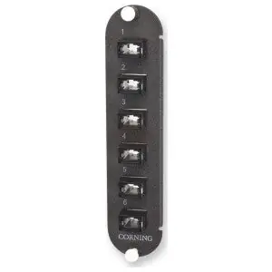 Corning CCH-CP06-D3 Connector Housing With LC Adapters Multimode (OM2) (3) LC Duplex Adapters for 6-Strand Fiber