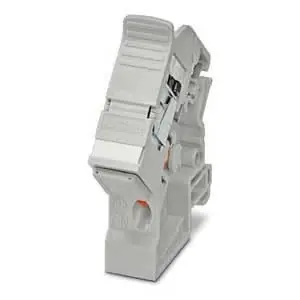 Phoenix Contact 1100077 Adapter Cat 6A 72V 8-Position 10 Gbps 500 MHz 26 to 22 AWG Din-Rail Mount
