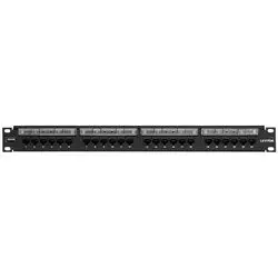 Leviton 69586-L24 Cat 6 Flat 110-Style Patch Panel 24-Port