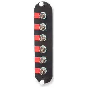 Corning CCH-CP06-H3 Connector Housing with ST Adapters Multimode 6 Simplex Adapters for 6-Strand Fiber