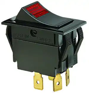 Ideal Industries 774056 Full Size Rocker Switch On-Off, DPST