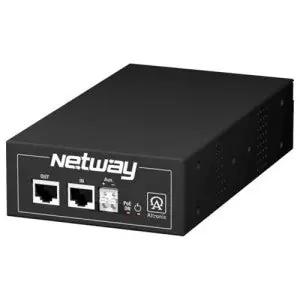 Altronix NETWAY1D Single-Port Midspan Injector, PoE/PoE+/Hi-PoE or 56VDC Auxiliary Output