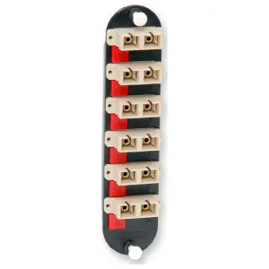 Corning CCH-CP12-91 Closet Connector Housing (CCH) With SC Adapters Multimode (OM1) (6) Duplex Adapters for 12-Strand Fiber Beige