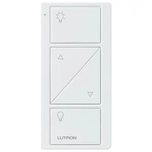 Pico PJ2-2BRL-GWH-L01 Pico Wireless Control North/Central/South America 431.0 to 437.0 MHz LED Indicator 2-Button Raise/Lower White Light Icons