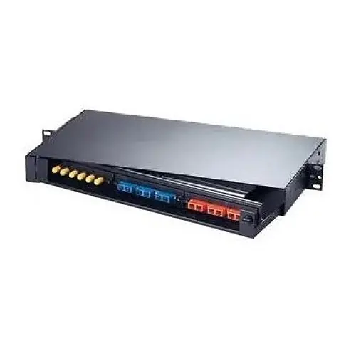 Hubbell FPR3SP Fiber Optic Rack Mount Panel, 3-FSP Adapter Panels, Unloaded