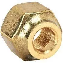 Holyoke Fittings NS4-4 Brass Flare Nut 1/4 Short Forged