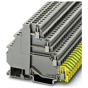 Phoenix Contact 3011041 Ground Terminal Block Screw Connection 400V 19A 24-12 AWG 6.2mm W Grey