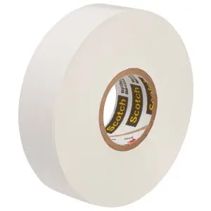 Scotch 35-WHITE-1/2X20FT Vinyl Electrical Color Coding Tape 20-ft. x 1/2-Inch White