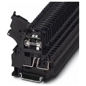 Phoenix Contact 3036547 Fuse Terminal Block Spring-Cage Connection 24V 6.3A 28-10 AWG 6.2mm W Black