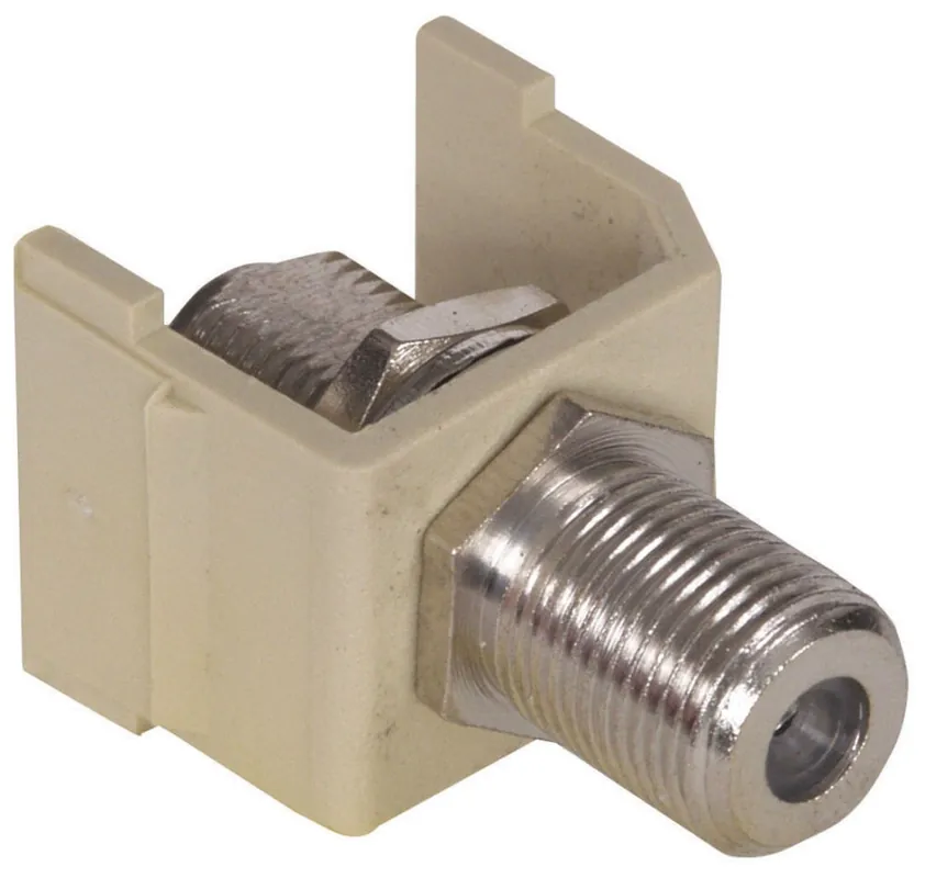 Hubbell SFFEX Snap-Fit F Connector Ivory