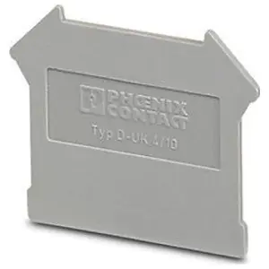 Phoenix Contact 3003020 Terminal Block End Cover Grey 42.5 L x 1.8 W x 35.9 H mm