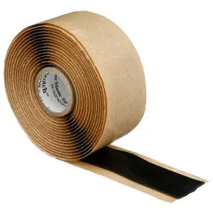 Scotch 2228-1X10FT Rubber Mastic Tape Black 1 in. x 10 ft.