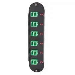 Corning CCH-CP12-B3 Closet Connector Housing (CCH) Panel, LC Adapters, Duplex, APC, 12 Fiber, Single-mode (OS2) Replacement MPN