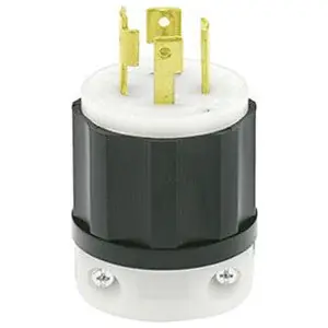 Black & White 2721 Locking Blade Plug Industrial Grade 30A 3-Phase 250V 3P4W