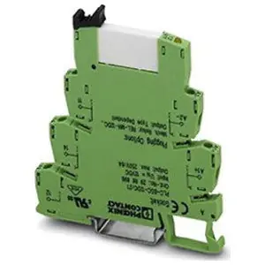 Phoenix Contact 2966197 DIN Rail Mountable PLC Relay Module Green SPDT 120V 6A