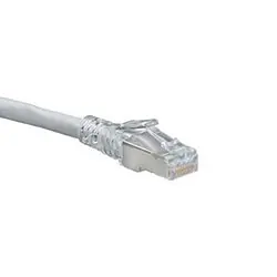 Leviton 6AS10-5W Cat 6A SlimLine Boot Patch Cord, 5 ft, White