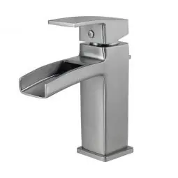 Pfister LG42DF0K Kenzo Single Handle Monoblock Bathroom Sink Faucet in Brushed Nickel