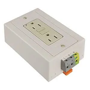 Phoenix Contact 5600462 DIN Rail Mountable Duplex Socket 15A 125V NEMA 5-15R Grey