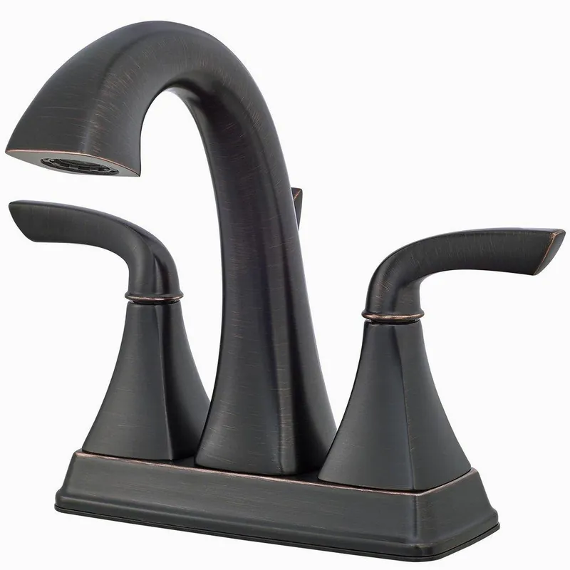 Pfister LG48BS0Y Bronson Two Handle Centerset Bathroom Sink Faucet in Tuscan Bronze