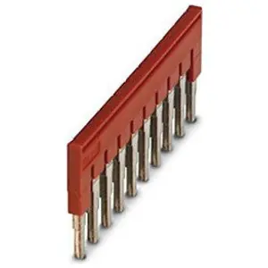 Phoenix Contact 3030271 Terminal Block Plug-in Bridge Red 10-Position 6.2 mm Pitch