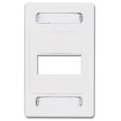 Siemon MX-FP-S-03-02 Faceplate, Single Gang, 3 Openings, White