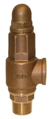 Merrill Manufacturing PRVHDNL100 1 Inch NPT x NPT 150 PSI Lead-Free Brass Heavy Duty Pressure Relief Valve