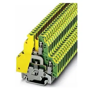 Phoenix Contact 2774211 Ground Terminal Block Screw Connection 24-12 AWG 6.2mm W Green/Yellow