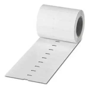 Phoenix Contact 0800286 Label Polyester 1-Row 300-Label 50 Microm Foil Strength Adhesive Mounting Type White 40 L x 100 W mm