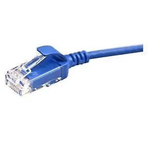 Leviton 6H460-1L Copper Patch Cables 1 ft Blue 8 Position Modular Plug