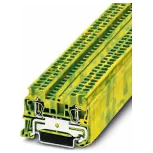 Phoenix Contact 3031238 Ground Terminal Block Spring-Cage Connection 28-12 AWG 5.2mm W Green/Yellow